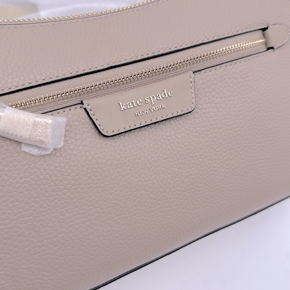 Kate Spade Hudson Colorblocked Convertible Crossbody Timeless Taupe Multi - Picture 2 of 16